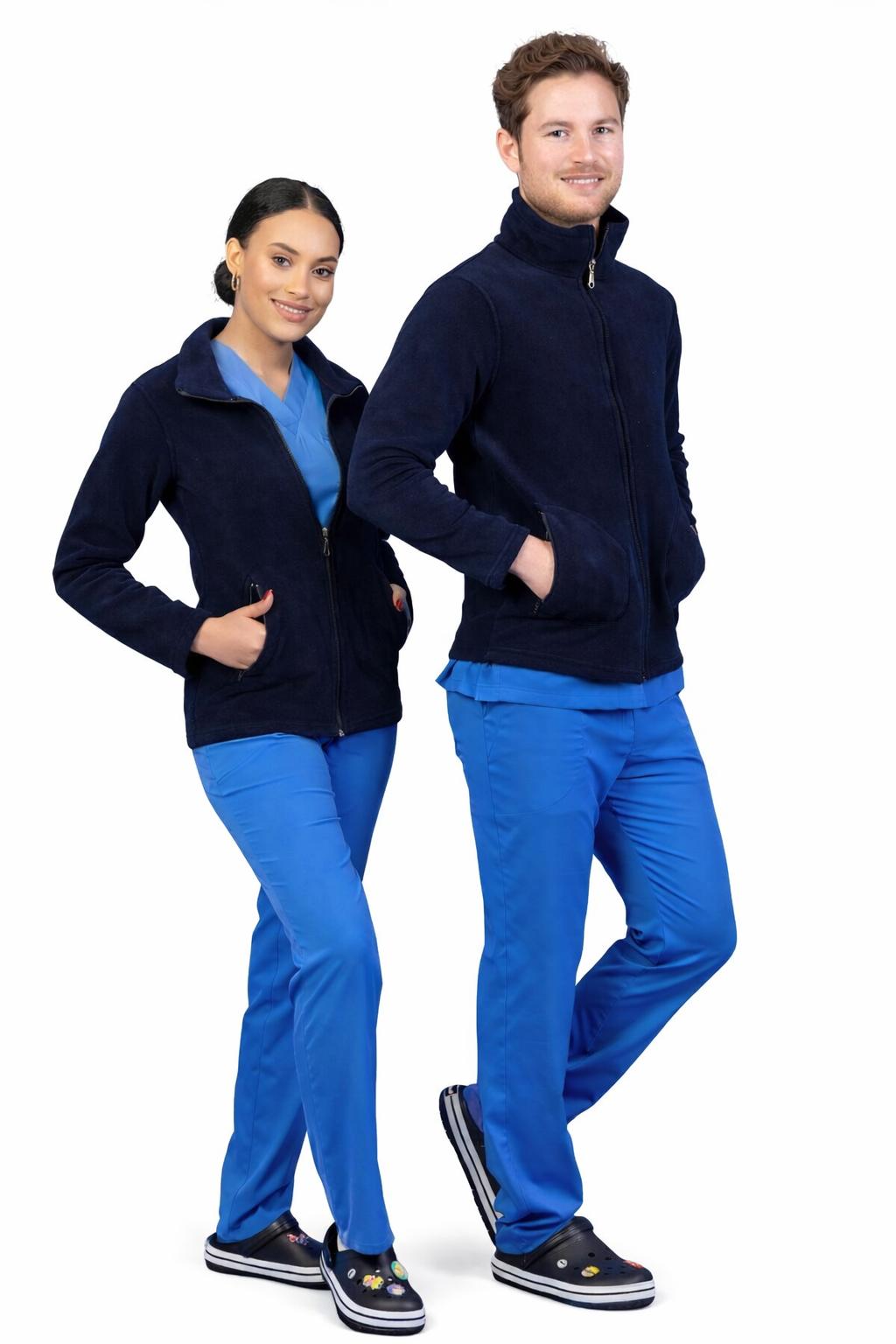 Unisex Lacivert Polar Ceket
