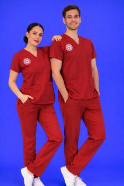 Likralı Sağlık Meslek Mensupları Lisans-Lisans üstü Forması (Biking Red)