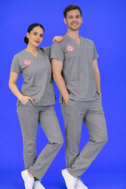 Likralı Teknik Hizmetler Forması (Neutral Gray)